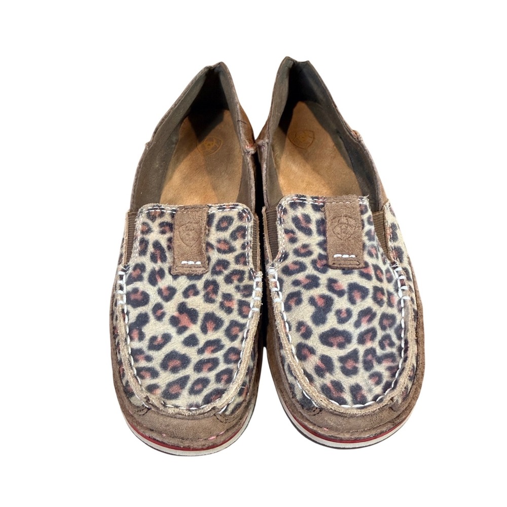Ariat Cruiser Slip On‎ Shoes Leopard Print Animal Suede Brown Pink Size 7B